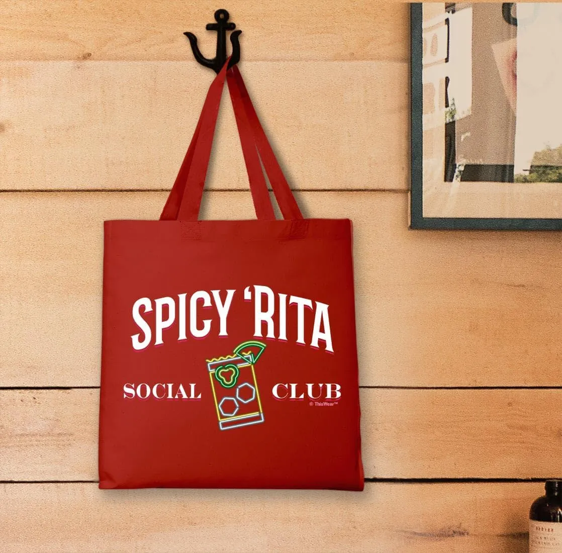 Spicy 'Rita Social Club Canvas Tote Bag