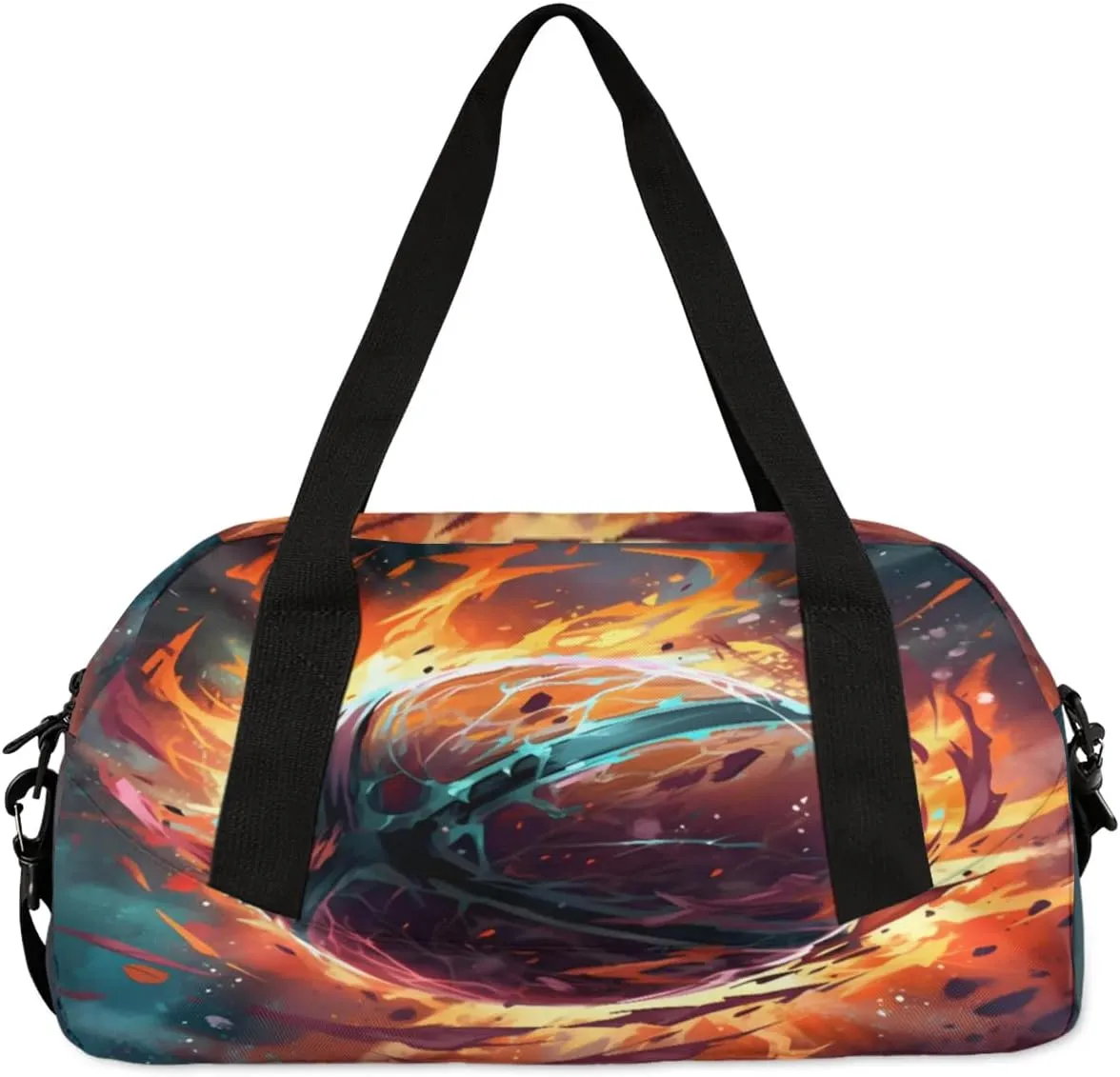 Sport Duffel Bag Cool Basketball Kids Gym Bag Weekender Overnight Bags for Boys Girls Teens Carry On Workout Travel Bag