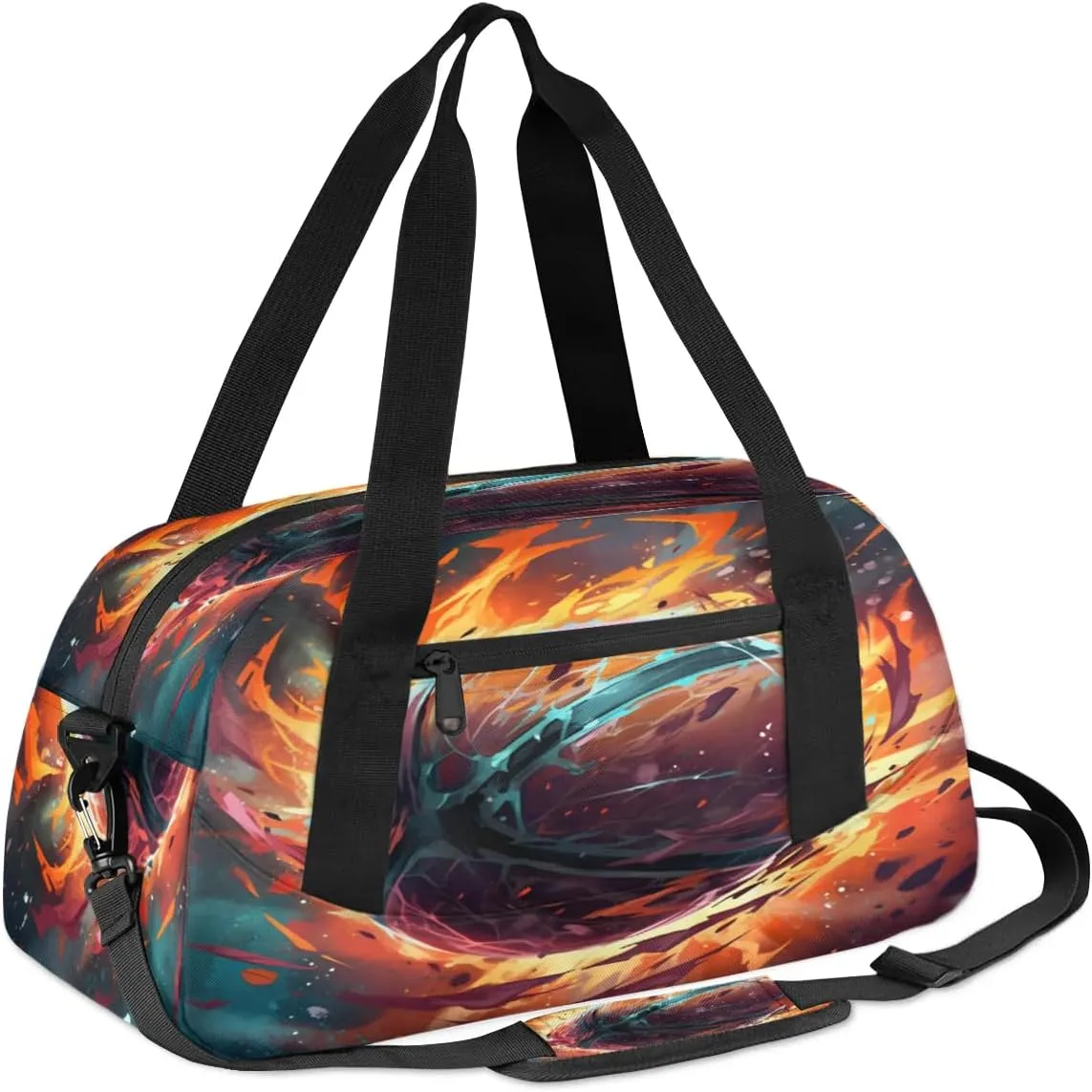 Sport Duffel Bag Cool Basketball Kids Gym Bag Weekender Overnight Bags for Boys Girls Teens Carry On Workout Travel Bag