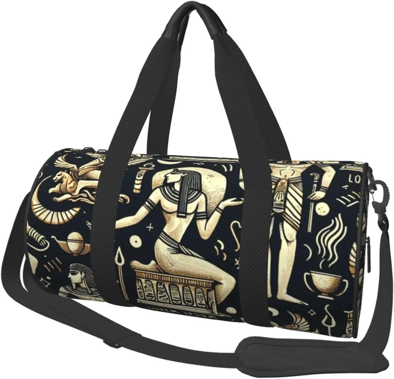 Sports Duffel Bag Ancient-Egypt-God Foldable Travel Tote Bag Weekender Sleepover Carry On Bag