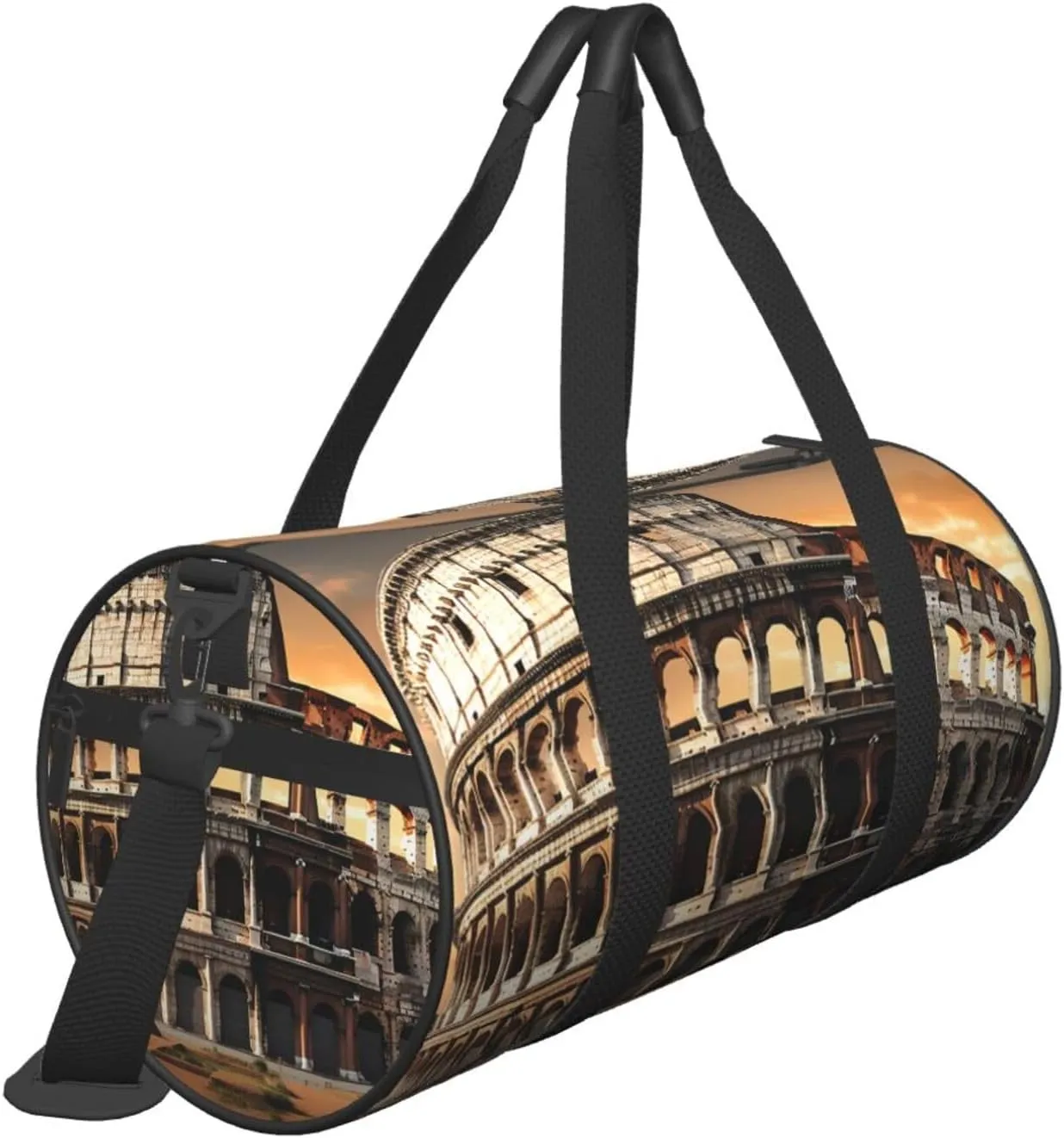Sports Gym Bag for Women Men Travel Duffel Bag Tote Weekender Bag Carry on Overnight Bag for Travel Swimming Fitness Workout Sports Ancient Colosseum Duffle Bag