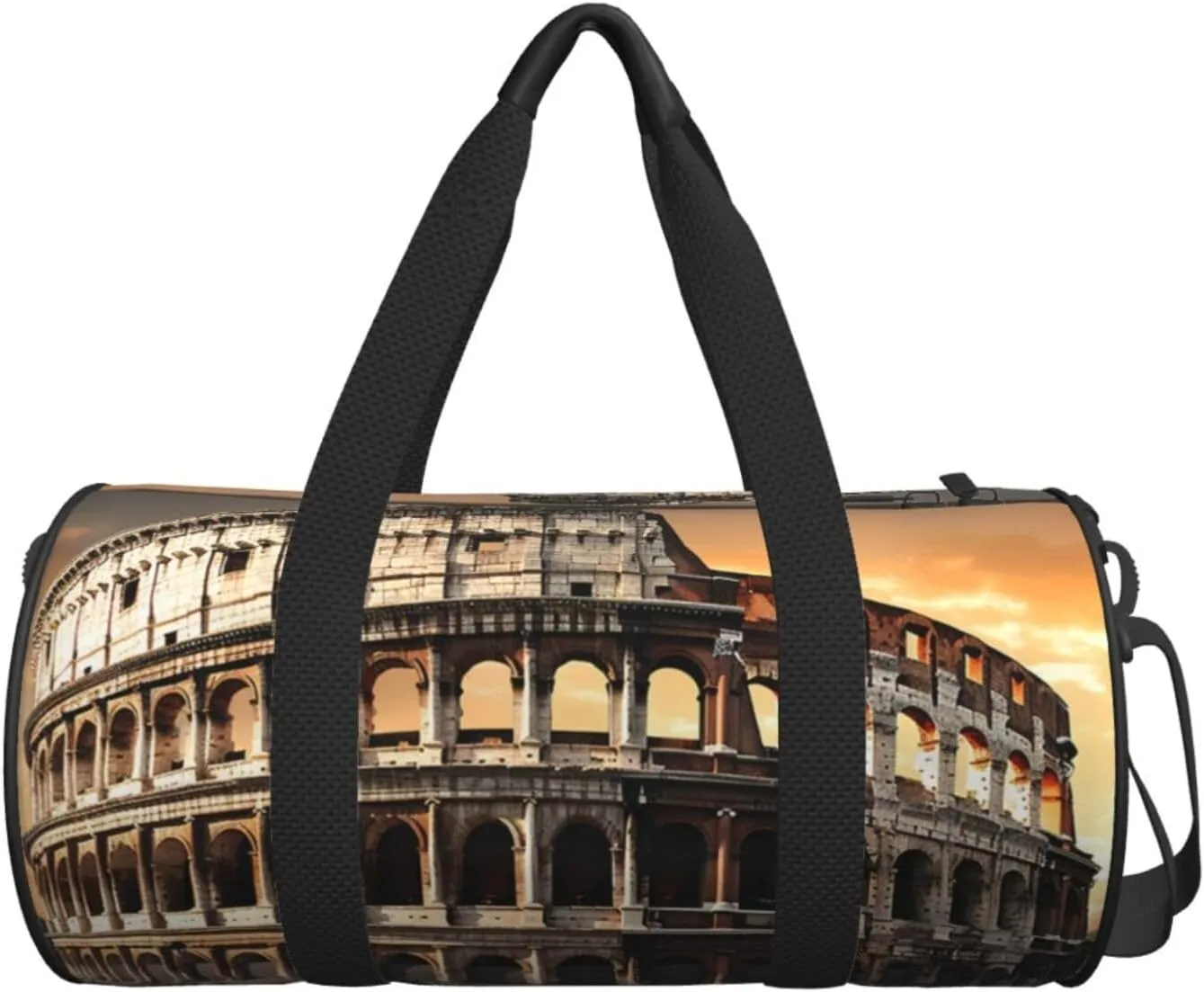 Sports Gym Bag for Women Men Travel Duffel Bag Tote Weekender Bag Carry on Overnight Bag for Travel Swimming Fitness Workout Sports Ancient Colosseum Duffle Bag