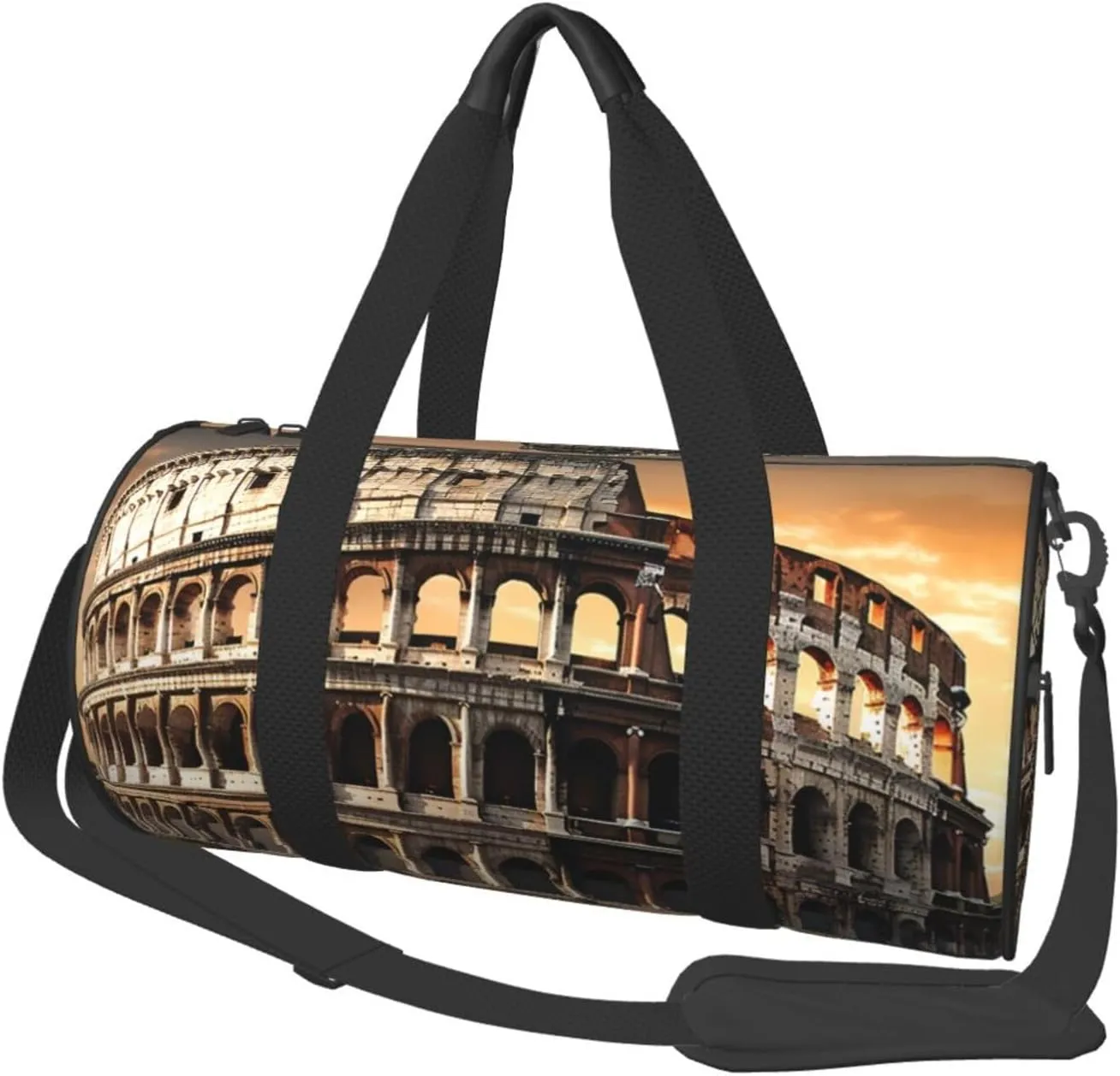 Sports Gym Bag for Women Men Travel Duffel Bag Tote Weekender Bag Carry on Overnight Bag for Travel Swimming Fitness Workout Sports Ancient Colosseum Duffle Bag