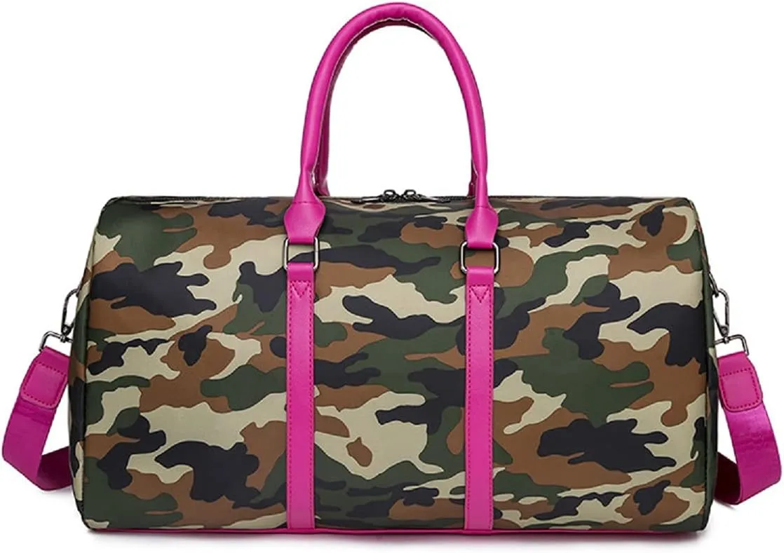 Sports Gym Bag Travel Bag Casual Duffel Bag for Men and Women Lightweight (Camouflage)