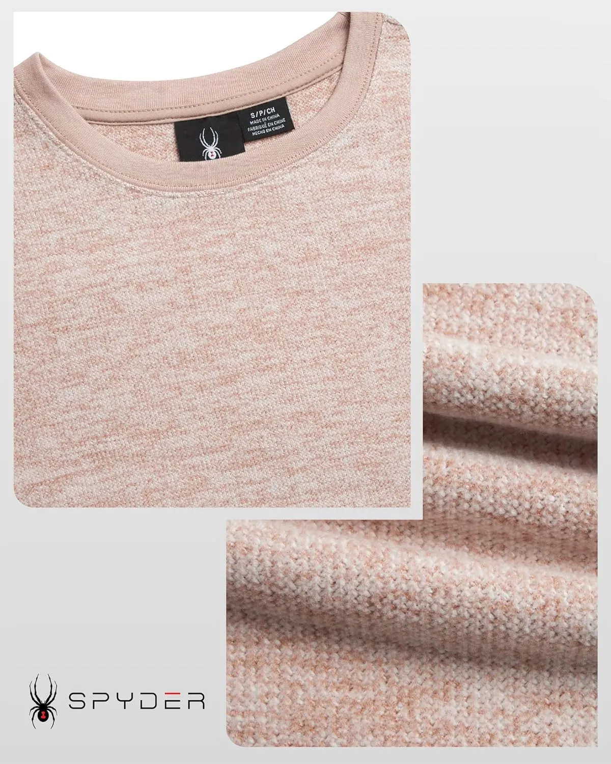 Spyder Womens Sweaters - Super Soft Lightweight Sweater with Ribbed Cuffs Womens Long Sleeve Tops Sweat Shirt (Sizes S-XL)