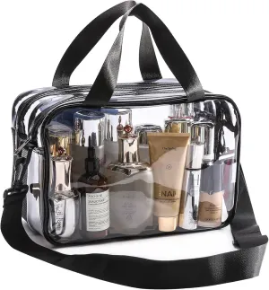 Stadium Approved Clear Bags for Women - Clear Makeup Bag, Concert Bag, Clear Tote Bag for Stadium Events