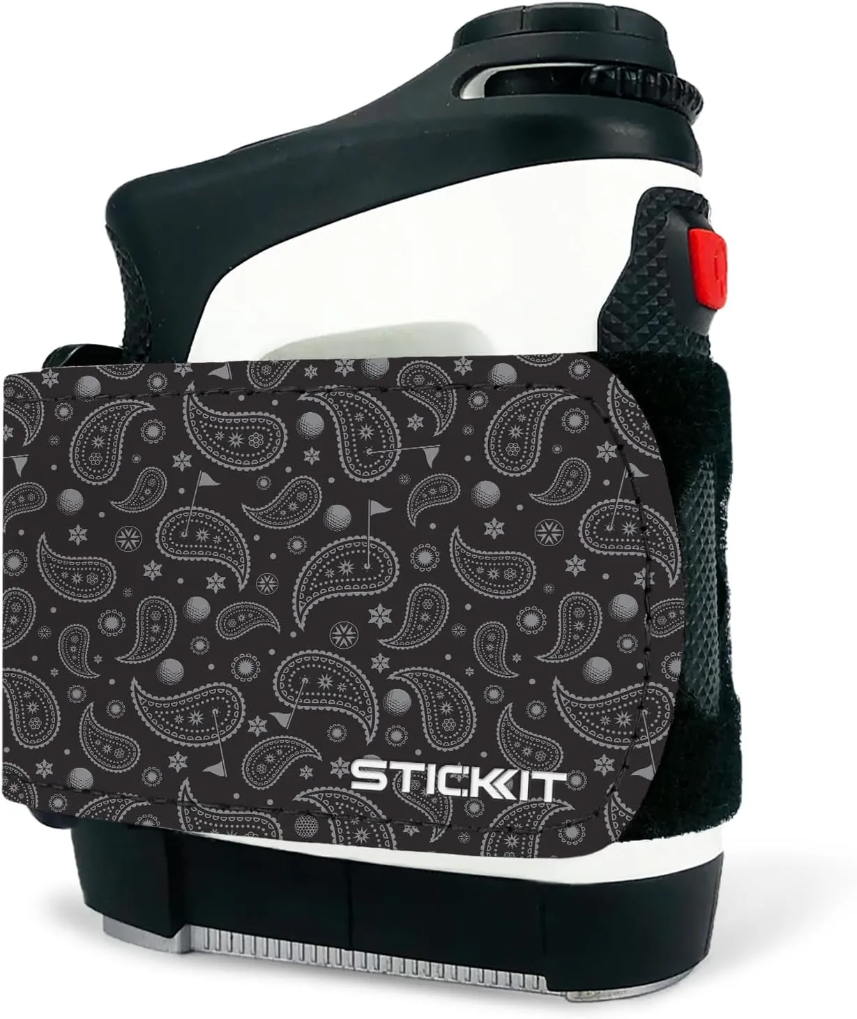 STICKIT Magnetic Rangefinder Strap | Strong Magnet Securely Holds to Golf Carts and Golf Clubs for Easy Access | Slim, Form Fitting, Size Adjustable