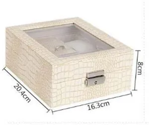 Storage Box Watch Jewelry Organizer Cosmetic Jewelry Transparent Glass Display Watches
