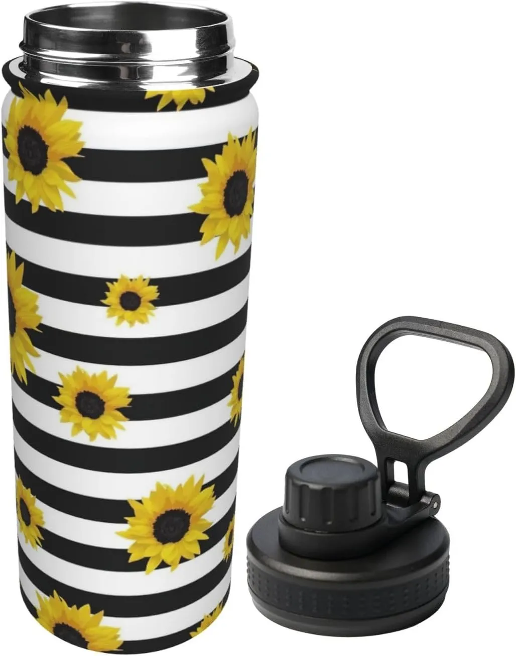 Stylish Sunflowers 18oz Sports Insulated Bottle For Outdoor Activities,Your Ideal Companion Staying Hydrated