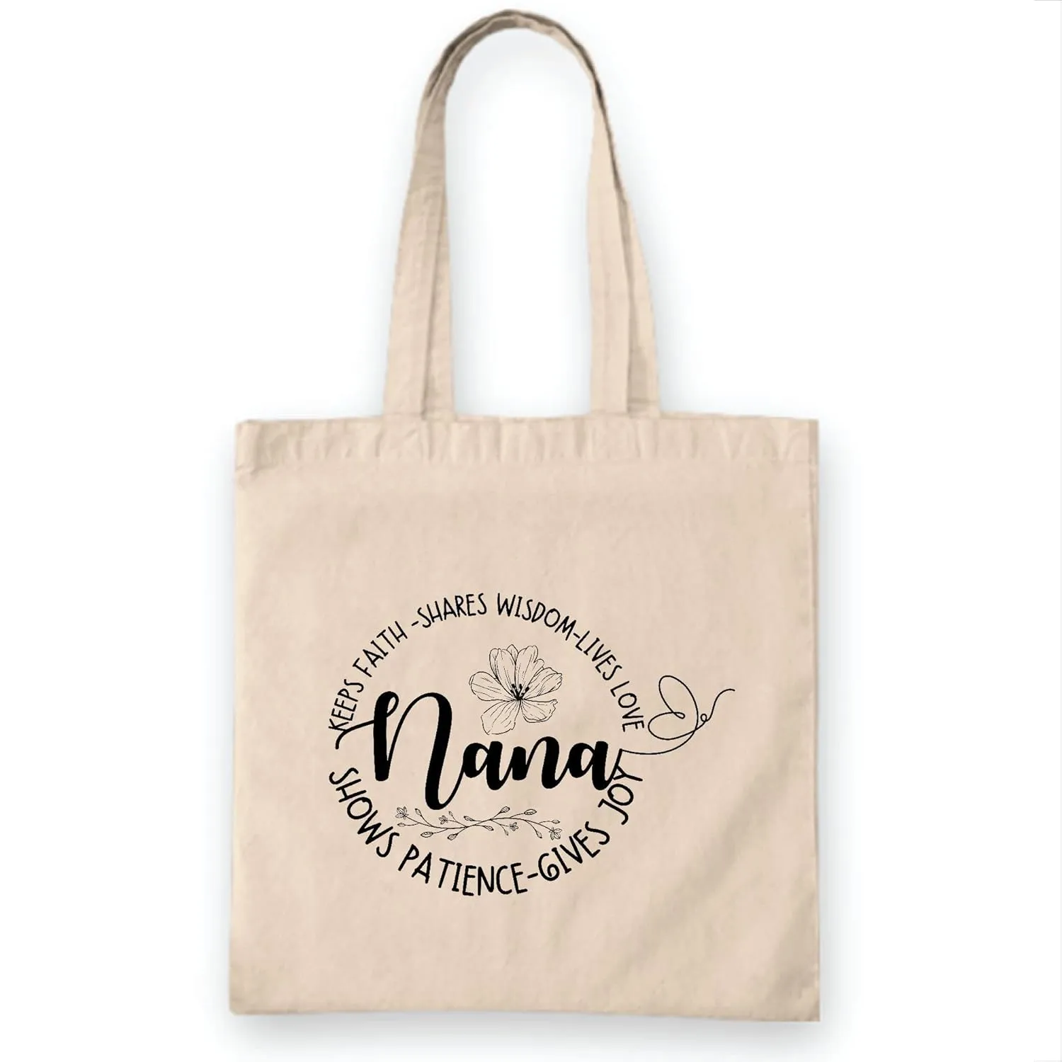 Sunflower Graphic for Faithful Wisdom Seekers Natural White Multicolor Canvas Tote Bag