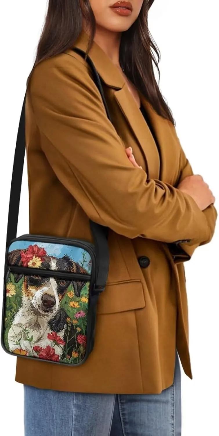 Suobstales Crossbody Bag for Women Men Small Messenger Bag Shoulder Bag Fanny Pack Purse Satchel Bag with Zipper Closure