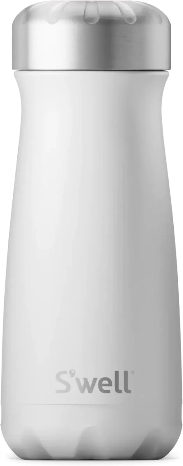 S'well Stainless Steel Traveler, 16oz, Moonstone, Triple Layered Vacuum Insulated Containers Keeps Drinks Cold for 24 Hours and Hot for 12, BPA Free, Easy Carrying On the Go