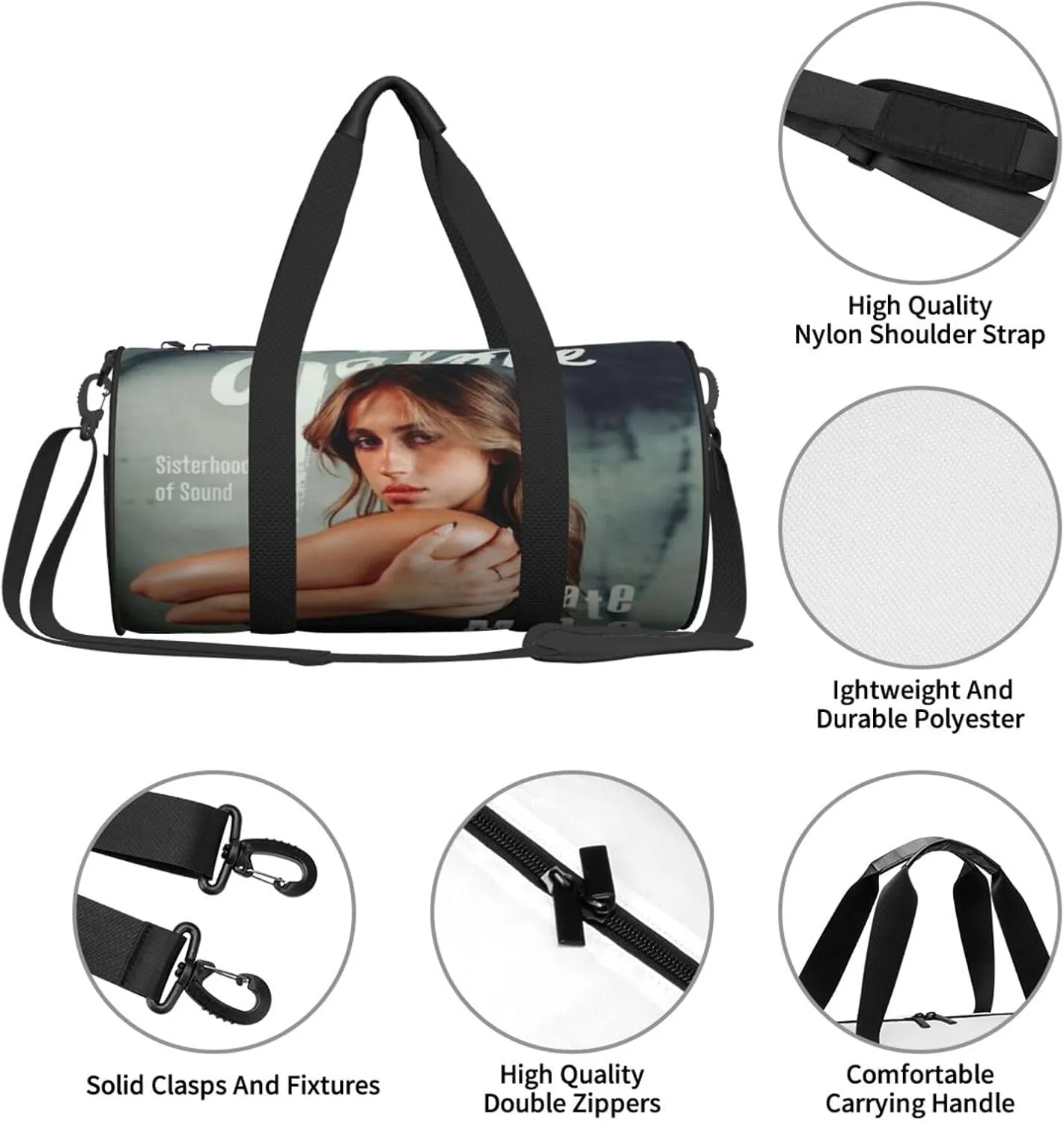 T-ate McRae Sport Duffel Bag,Travel Duffle Bag Sports Gym Bag,Tote Weekender Bag for Women Men Business Trip
