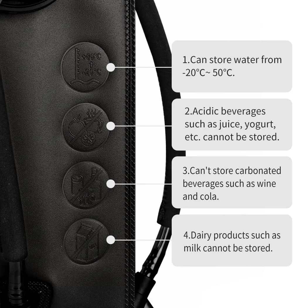 Tactical Hydration Pouch with Inner Bladder for 1L Water Bag Laser Cut MOLLE Hydration Pouch for Hiking Biking Running and Climbin 500D Nylon