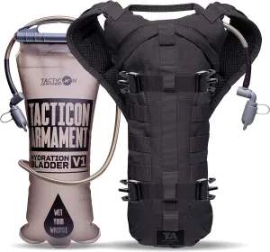 TACTICON Hydropack Elite | Tactical Bare Body Hydration Pack | Combat Veteran Owned Company | All Day Water Source | Hiking & Outdoor Bag | 3L Pocket