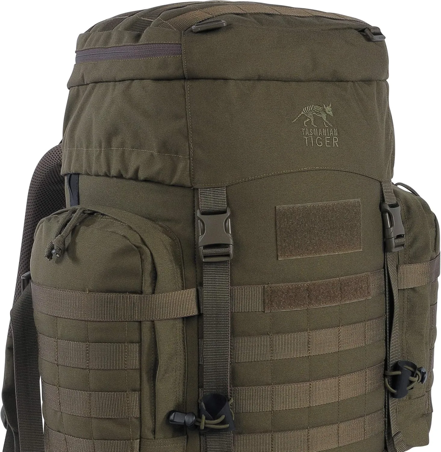 Tasmanian Tiger Raid Tactical Backpack MKIII - 52-Liter V2 Plus Carrying System with MOLLE System and Detachable Hip Strap, Olive - 52 Liter