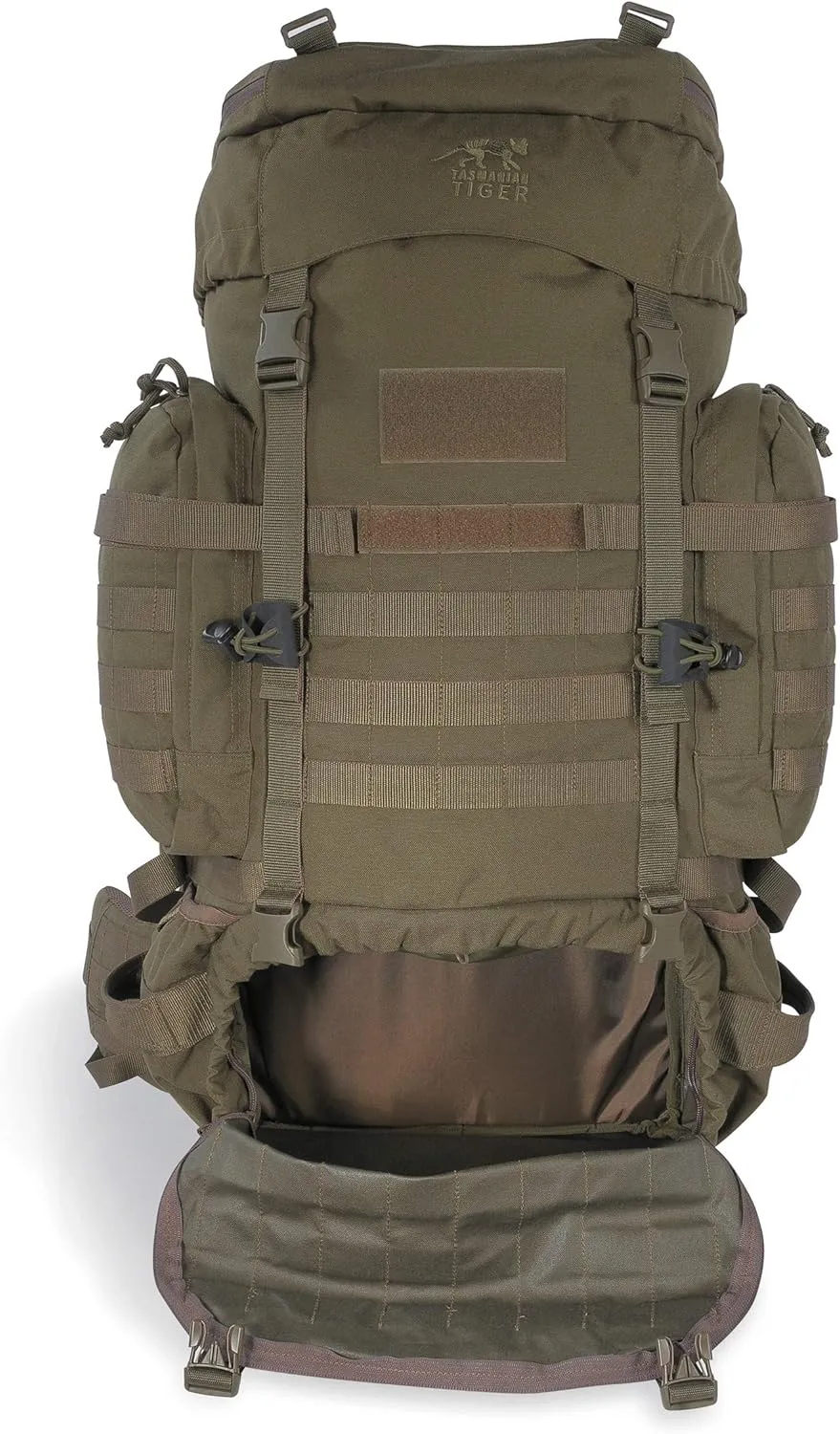 Tasmanian Tiger Raid Tactical Backpack MKIII - 52-Liter V2 Plus Carrying System with MOLLE System and Detachable Hip Strap, Olive - 52 Liter