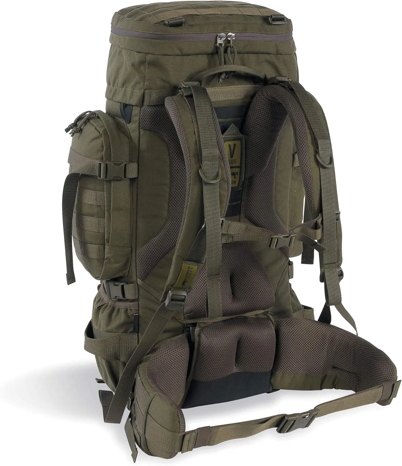 Tasmanian Tiger Raid Tactical Backpack MKIII - 52-Liter V2 Plus Carrying System with MOLLE System and Detachable Hip Strap, Olive - 52 Liter