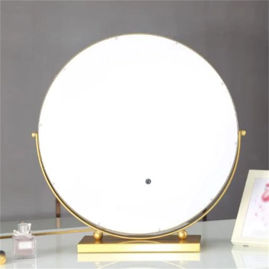 TEMKIN Makeup Mirrors Desktop Large Dressing Table Mirrors Household Dormitory Bedroom Beauty Mirrors(30cm)