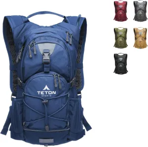 Teton Oasis Hydration Backpack – Lightweight Water Pack with Bladder for Hiking, Running, Cycling, Biking – 18L/22L Sizes – Sewn-in Rain Cover – Fits Men and Women