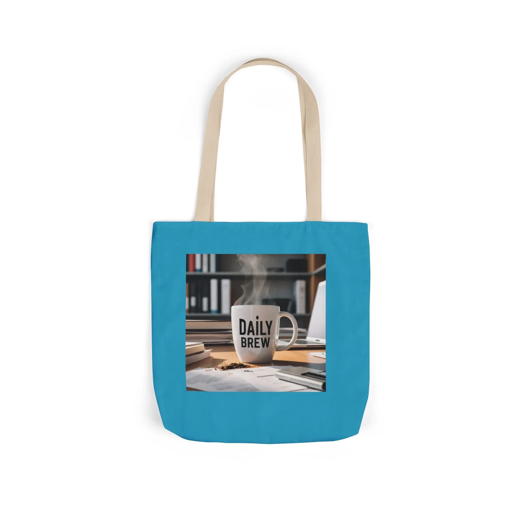 Thank You Canvas Tote Bag with Colorful Straps - Perfect for Gifts & Everyday Use