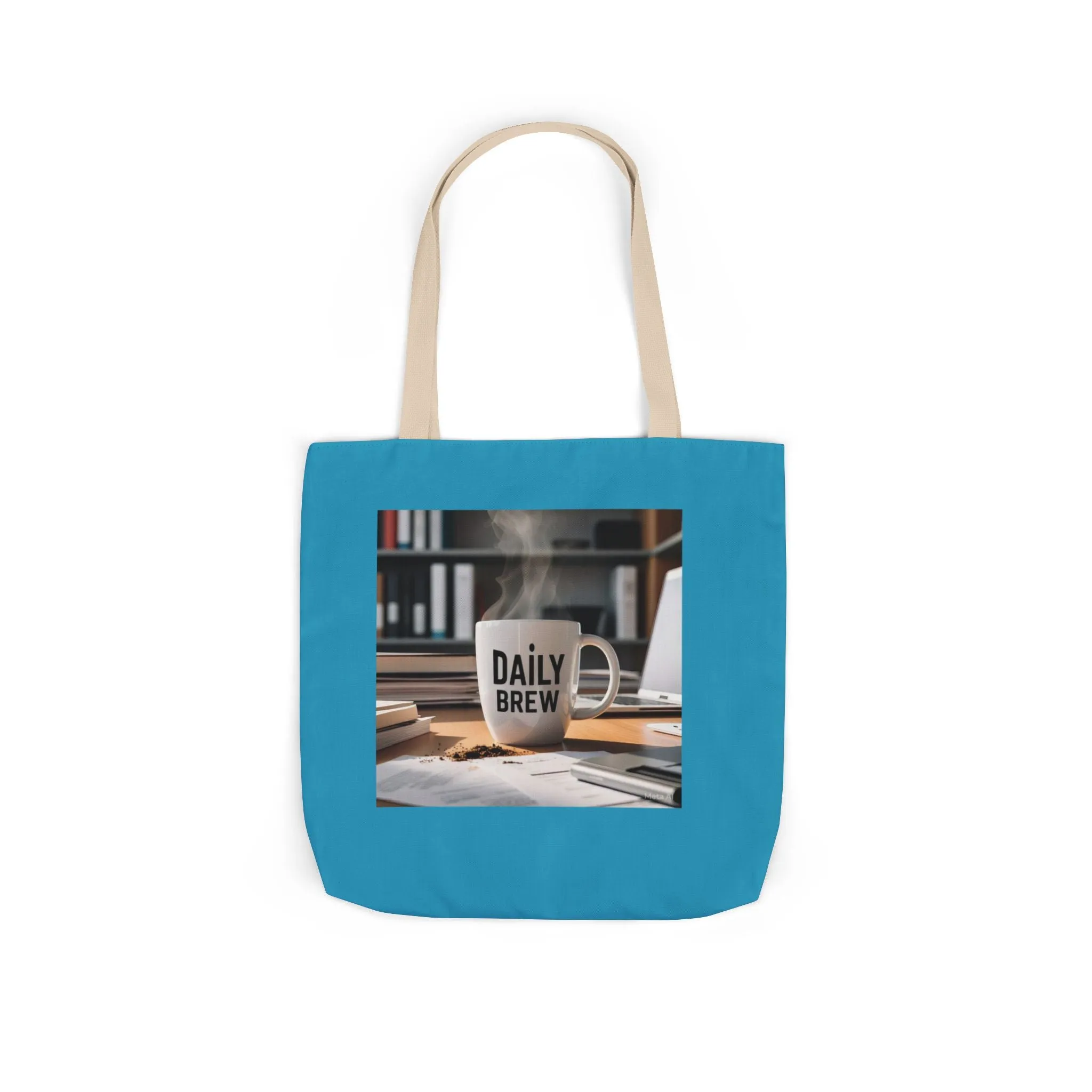 Thank You Canvas Tote Bag with Colorful Straps - Perfect for Gifts & Everyday Use
