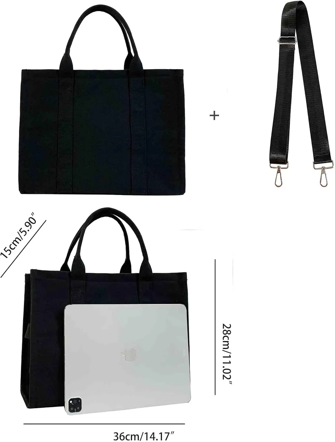 The Tote Bag Canvas Handbag for women Canvas Shoulder Bag Large Canvas Handbag Fashion Retro Handbag