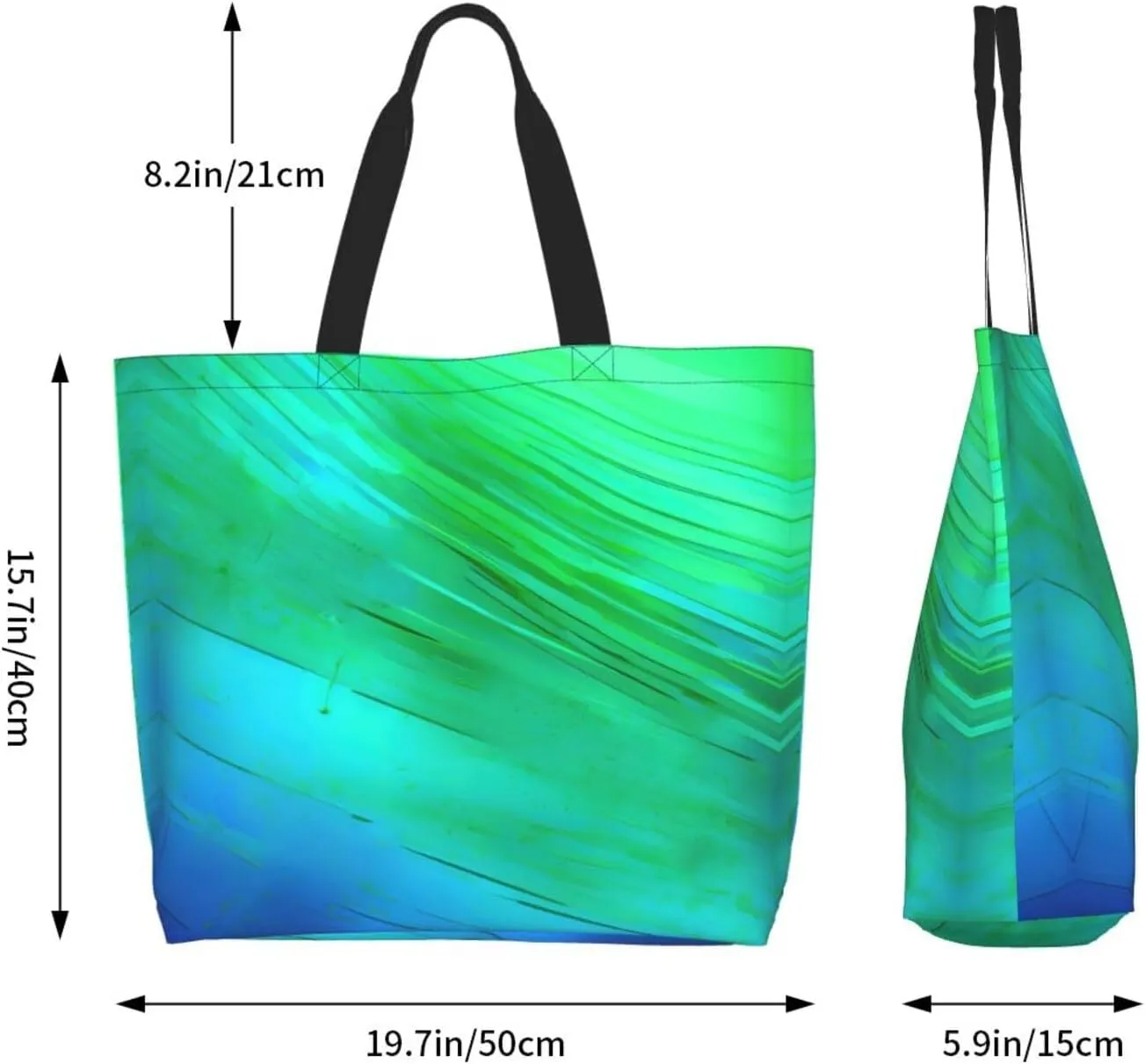The Underwater World Tropical Fish Women Tote Bag,Casual Tote'S Handbag Big Capacity Shoulder Bag Crossbody Bag