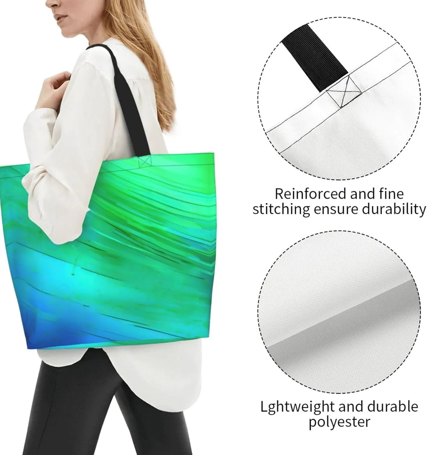 The Underwater World Tropical Fish Women Tote Bag,Casual Tote'S Handbag Big Capacity Shoulder Bag Crossbody Bag