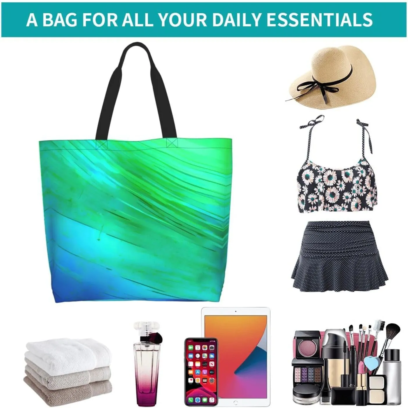 The Underwater World Tropical Fish Women Tote Bag,Casual Tote'S Handbag Big Capacity Shoulder Bag Crossbody Bag