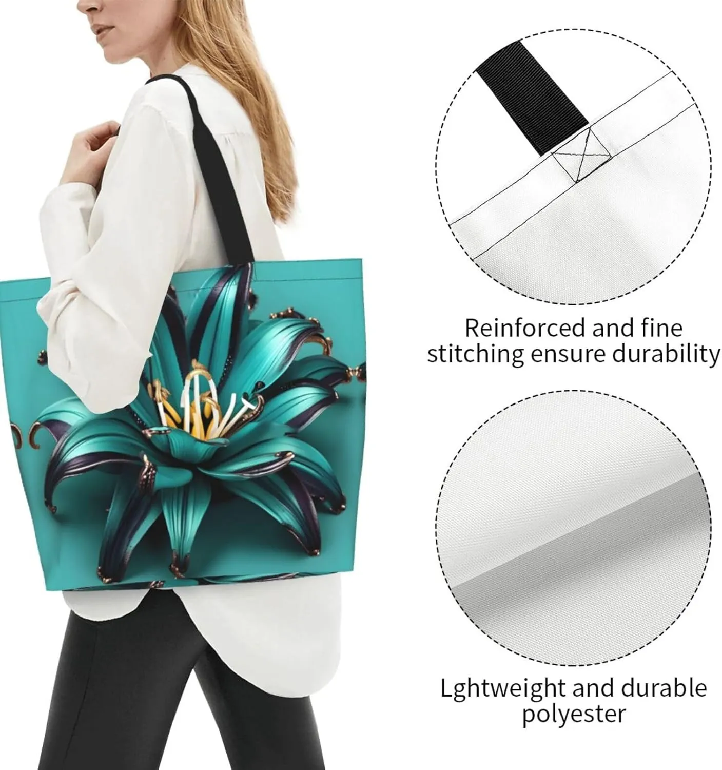 The Underwater World Tropical Fish Women Tote Bag,Casual Tote'S Handbag Big Capacity Shoulder Bag Crossbody Bag