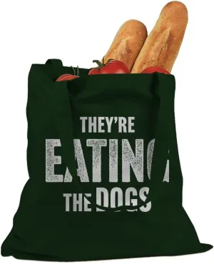 They're Eating the Dogs Election 2024 Cotton Canvas Tote Bag