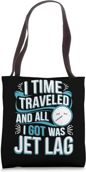 Time Travel Sci-Fi Enthusiast and Time Machine Adventure Tee Tote Bag