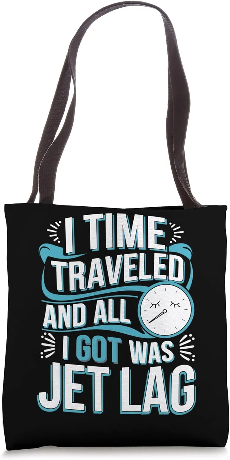 Time Travel Sci-Fi Enthusiast and Time Machine Adventure Tee Tote Bag