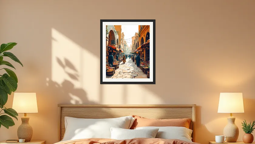 Timeless Gaza Market Scenes Wall Art Poster