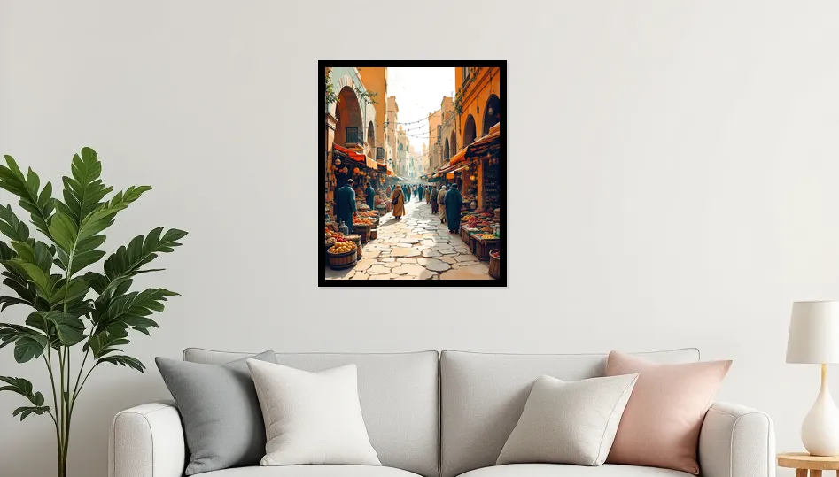 Timeless Gaza Market Scenes Wall Art Poster