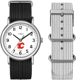 Timex Unisex Weekender Box Set 38mm Watch - Calgary Flames