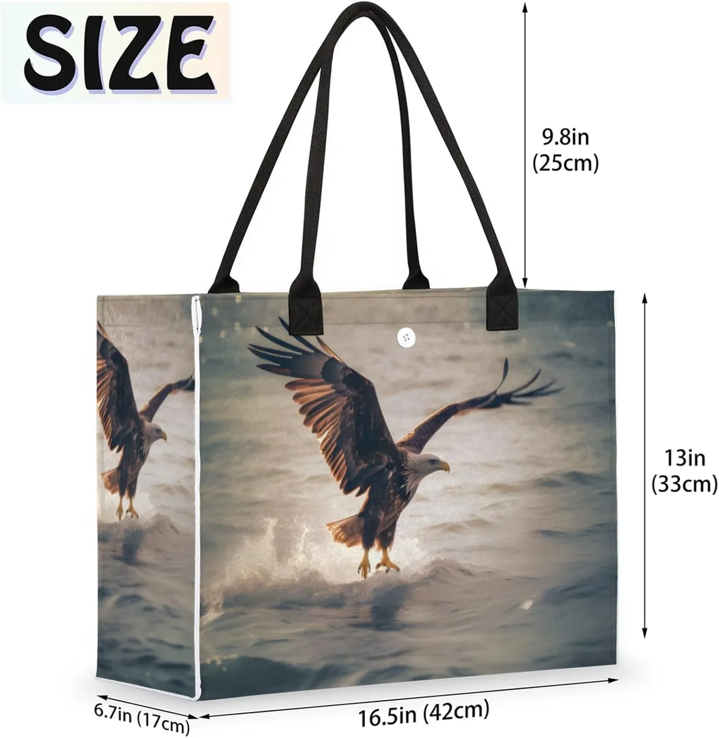 Tote Bag for Women Reusable Canvas Shoulder Bag