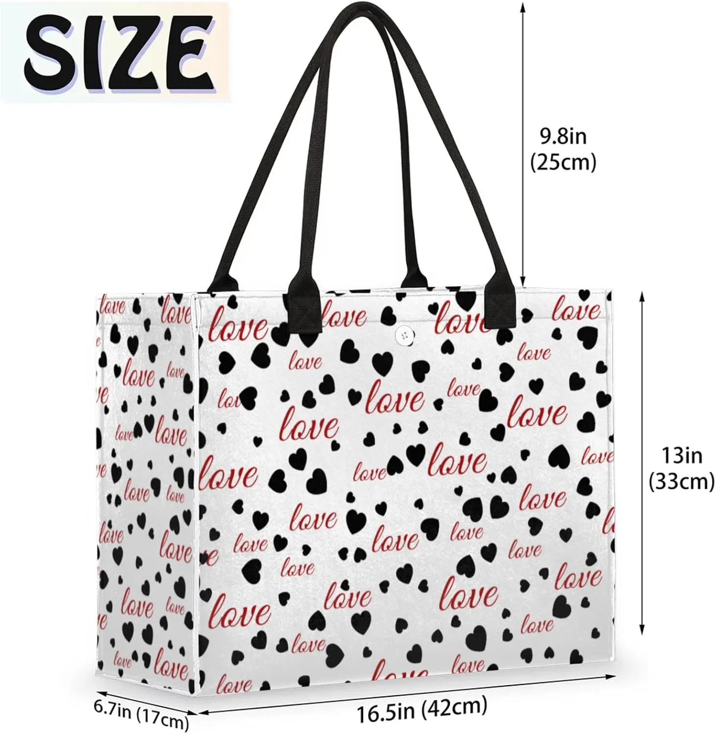 Tote Bag for Women Reusable Canvas Shoulder Bag