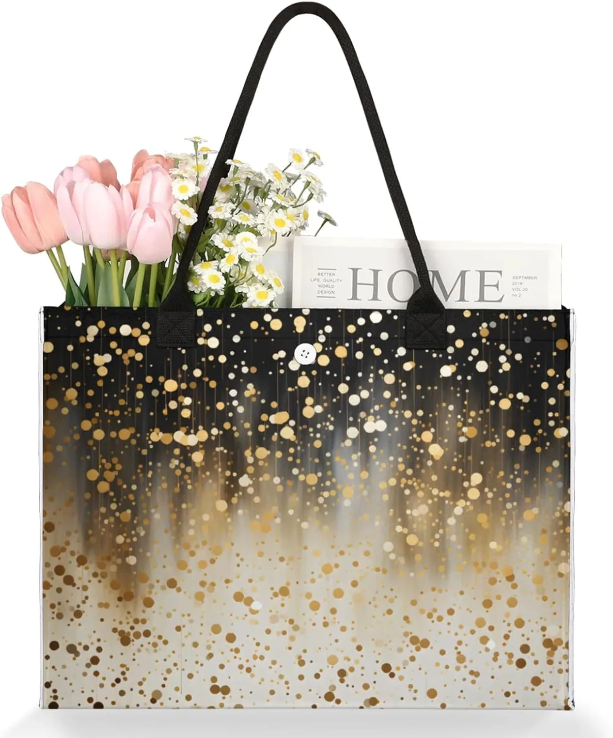 Tote Bag for Women Reusable Canvas Shoulder Bag