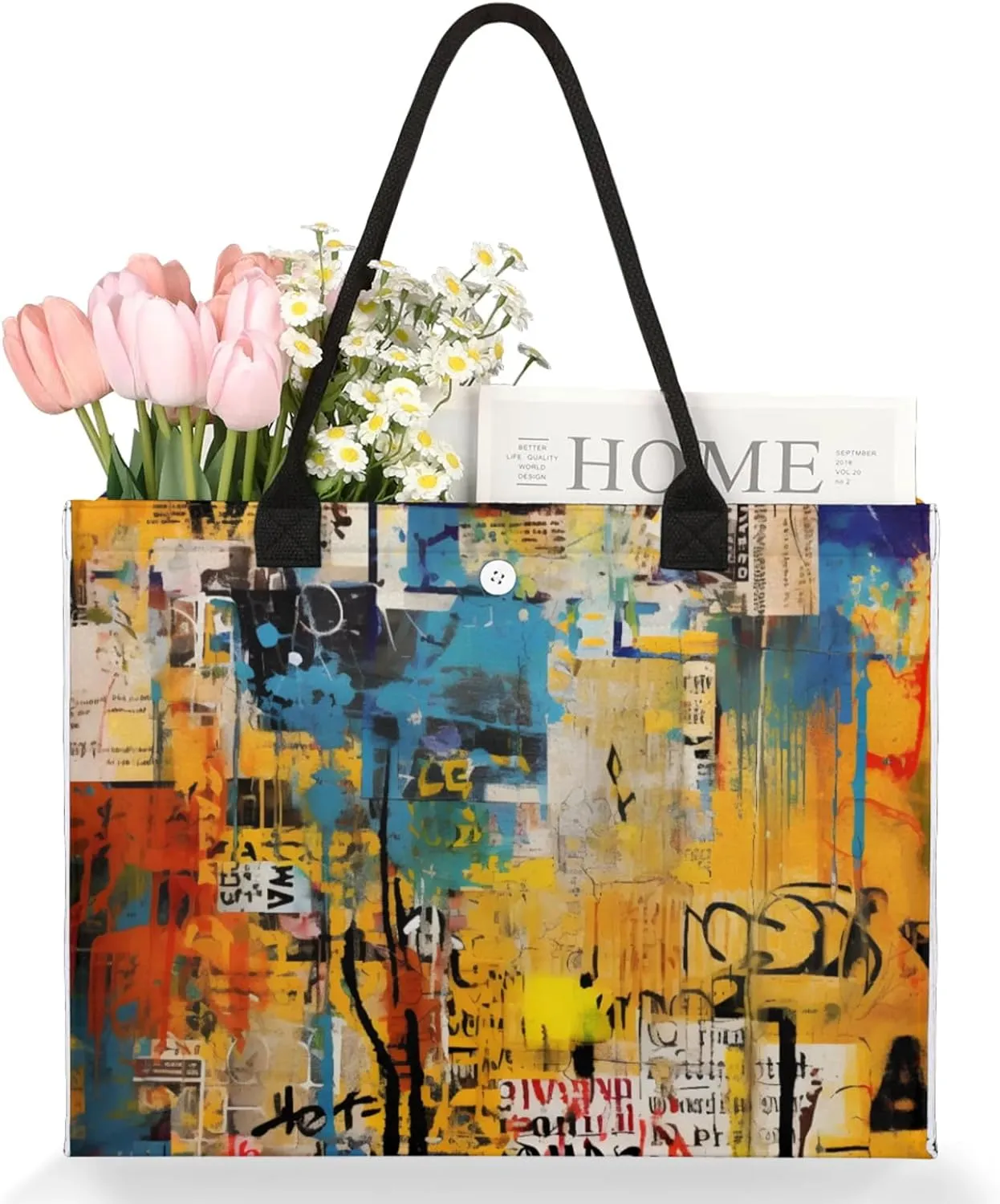 Tote Bag for Women Reusable Canvas Shoulder Bag