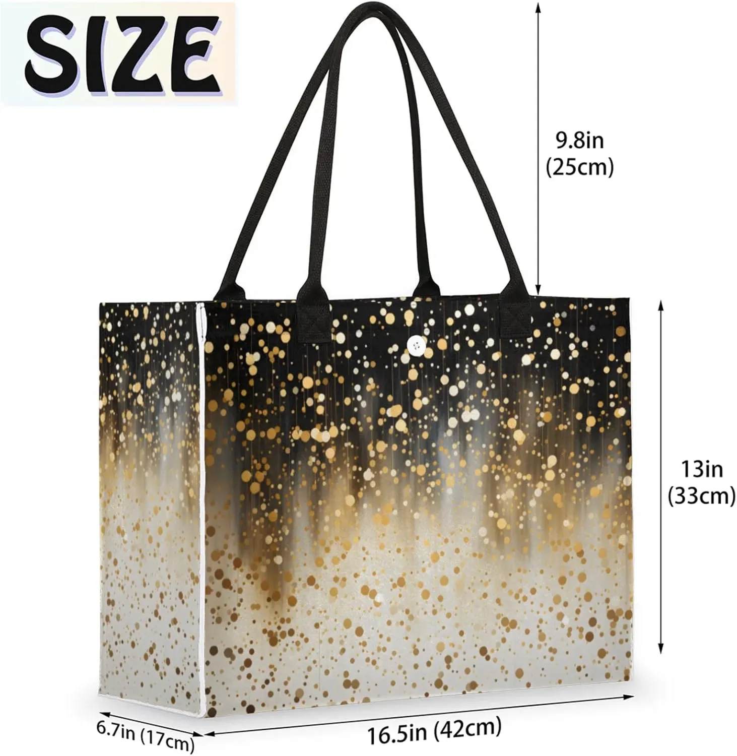Tote Bag for Women Reusable Canvas Shoulder Bag