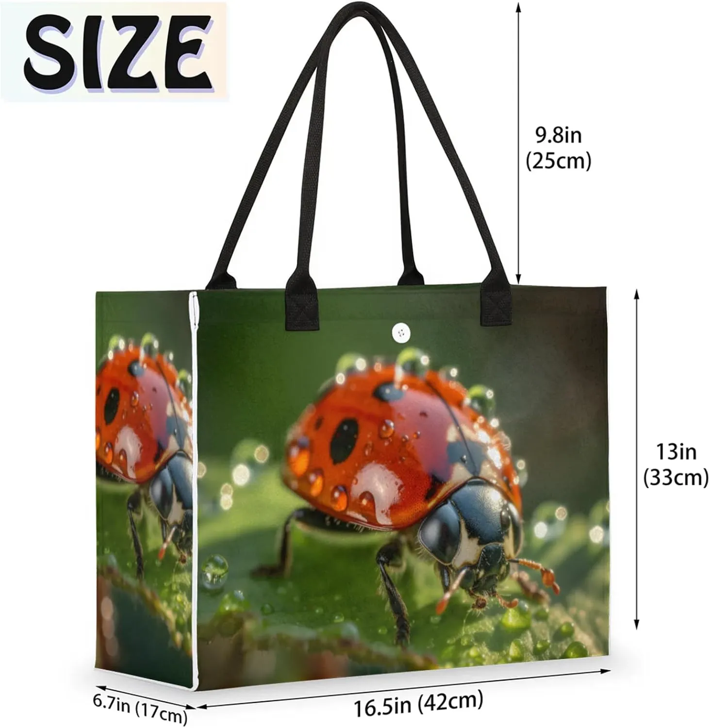 Tote Bag for Women Reusable Canvas Shoulder Bag