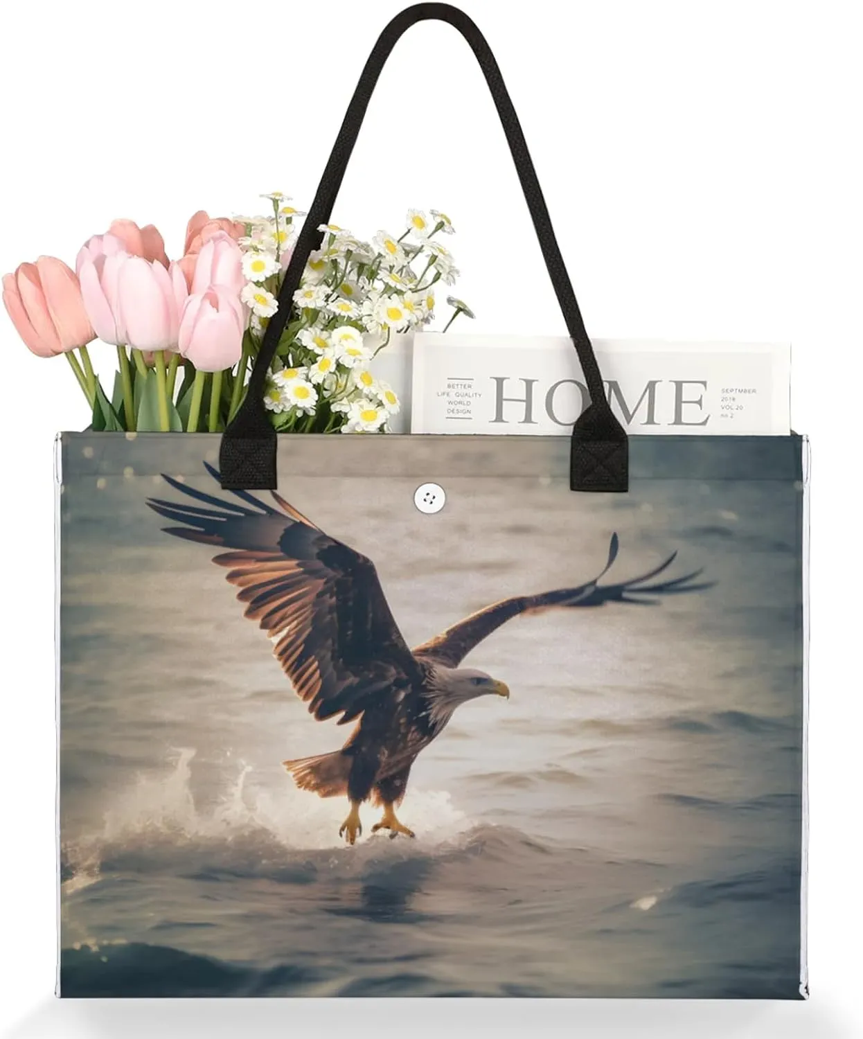 Tote Bag for Women Reusable Canvas Shoulder Bag