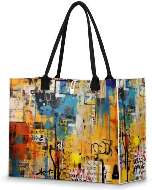 Tote Bag for Women Reusable Canvas Shoulder Bag