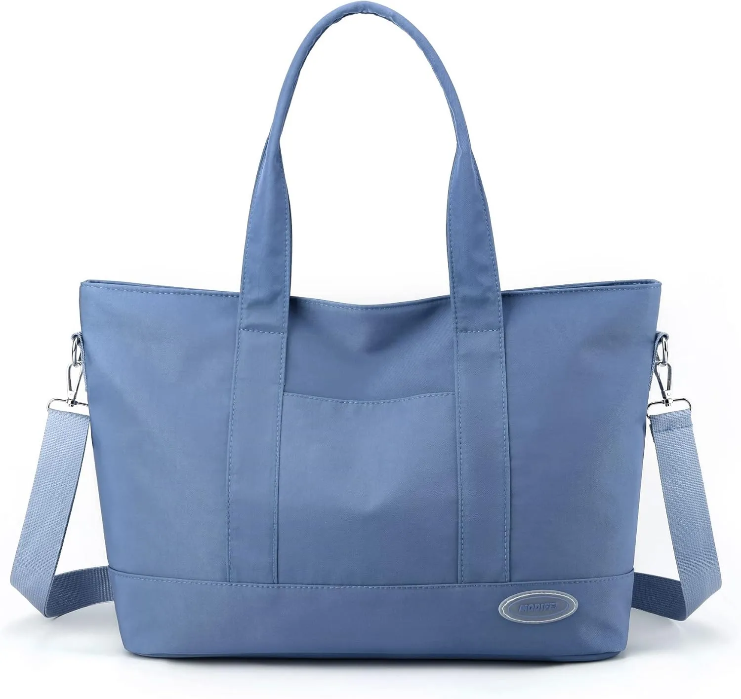 Tote Bag for Women.Nylon Handbag with Shoulder Strap and Zipper Closure Crossbody or Handle Bag for Work