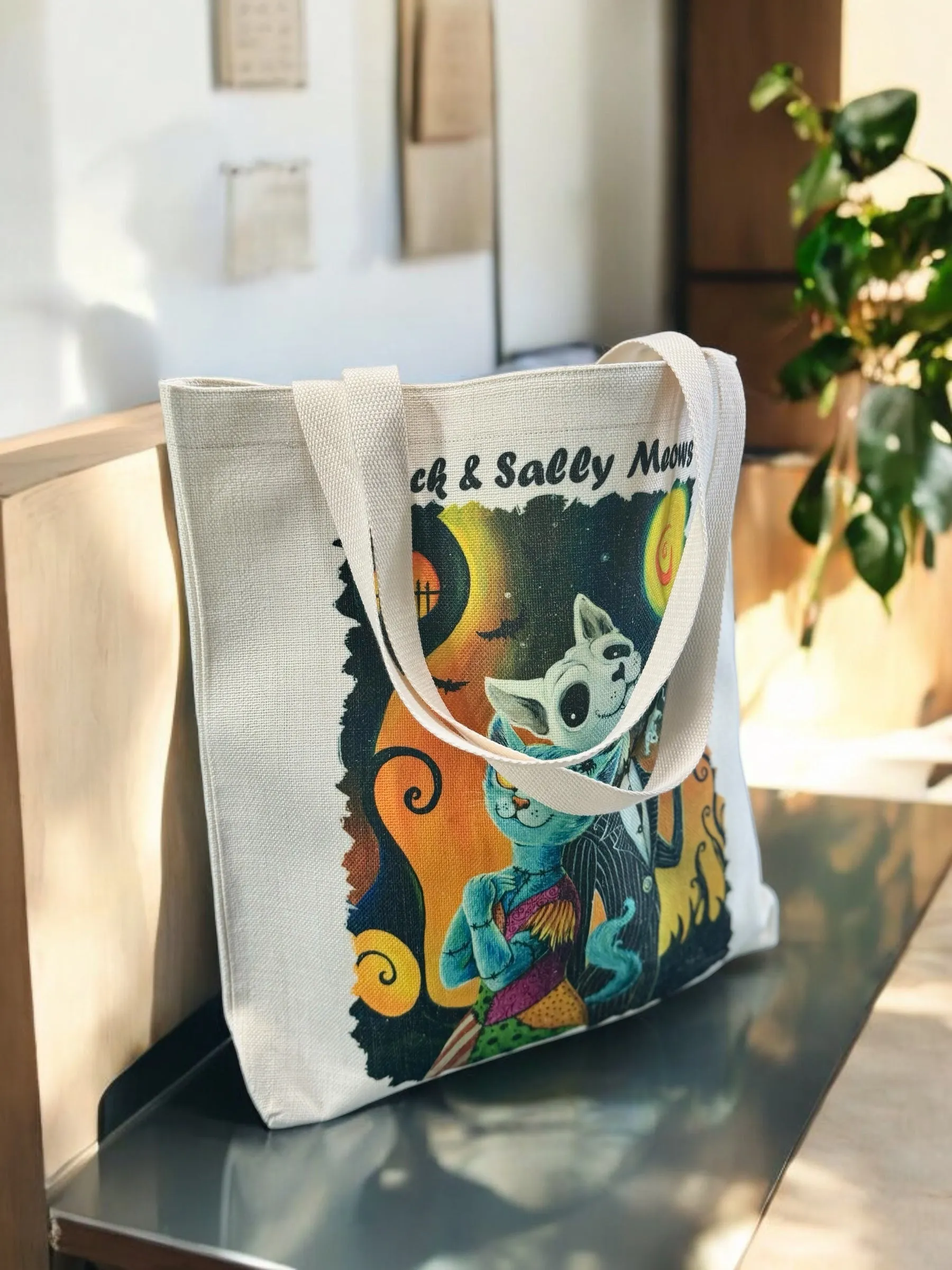 Tote Bag "Jack and Sally Meows"
