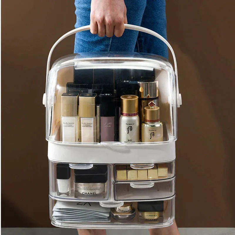 Transparent Cosmetics Storage Box