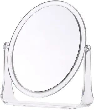 Transparent mirror double-sided rotating desktop desktop HD square round acrylic vanity mirror