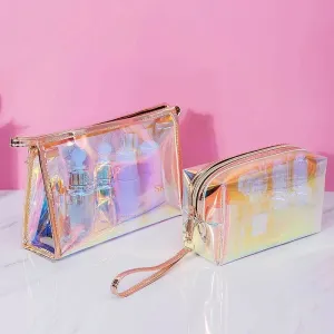 Transparent PVC Cosmetic Organizer Pouch Mini Jelly Bag